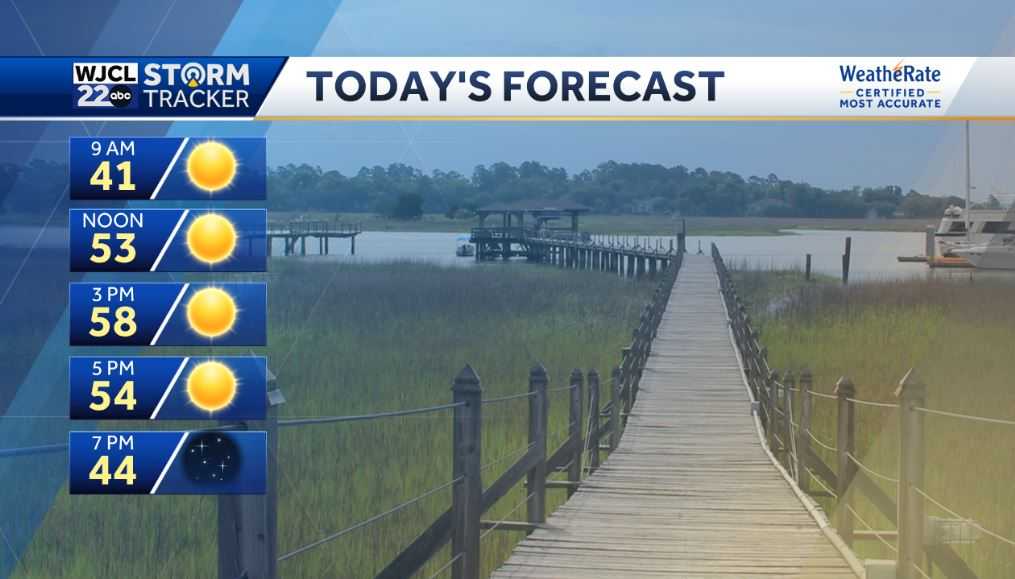 Sunny today & cool with chilly weather on the way by the weekend - WJCL