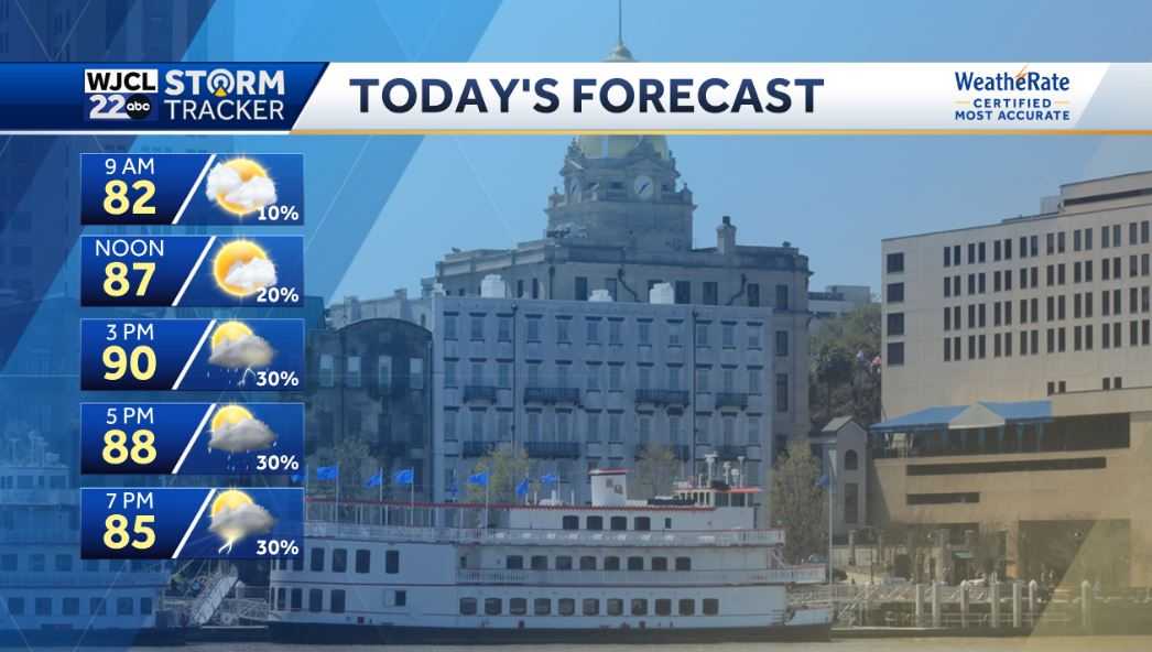 A few showers & storms today, plus a look at Father's Day weekend - WJCL