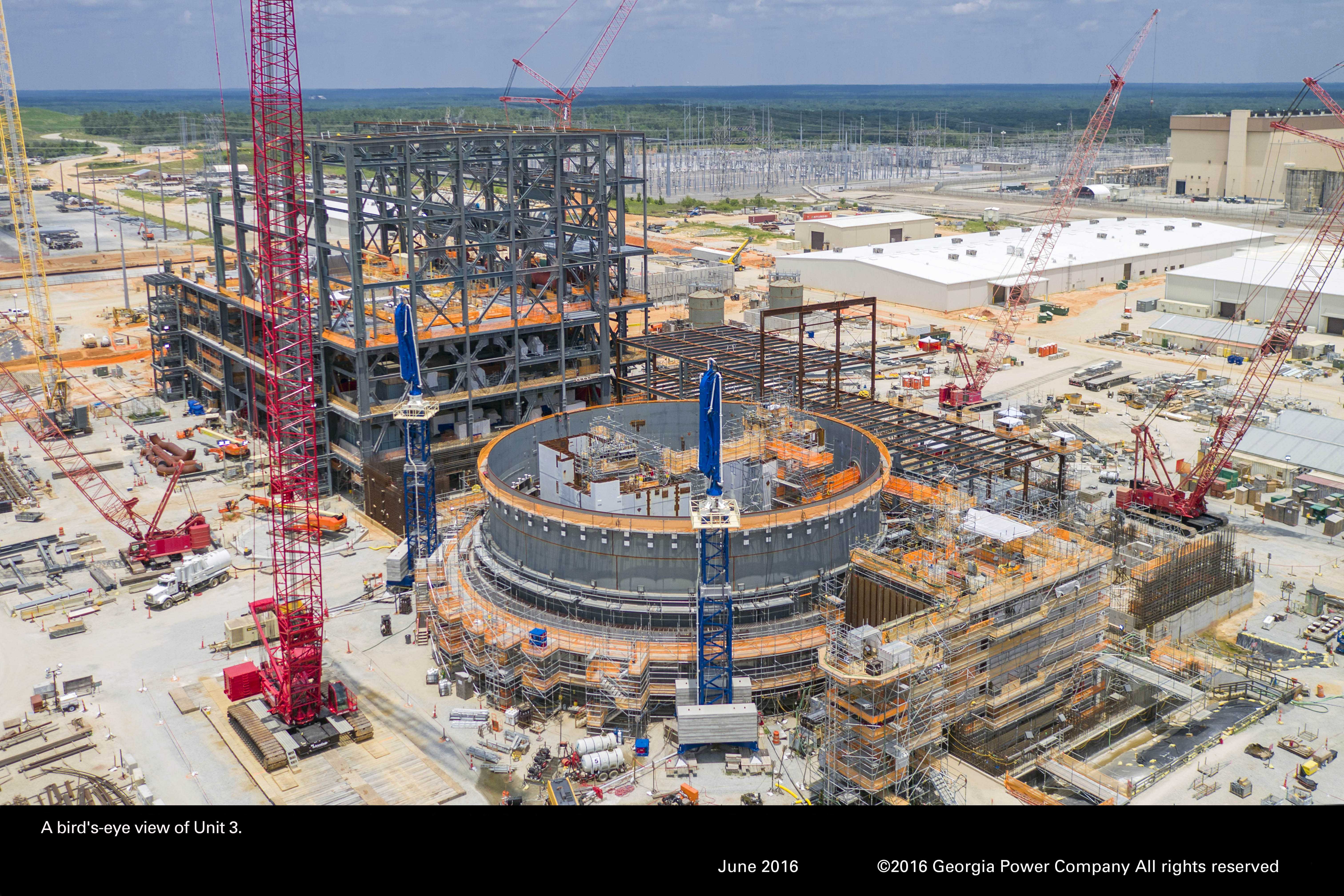 Georgia Nuclear Plan Is Delayed Until 2022 As Costs Increases   Plant Vogtle June 2016 Unit 3 Courtesy Georgia Power 1519231663 