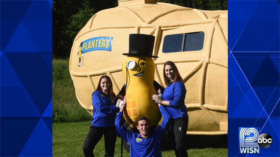 Mr. Peanut & his NUTmobile will stop in Milwaukee next week