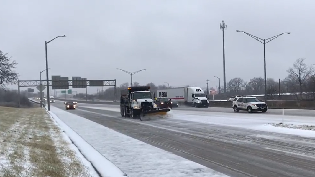 ODOT working around the clock to try to clear snow and ice