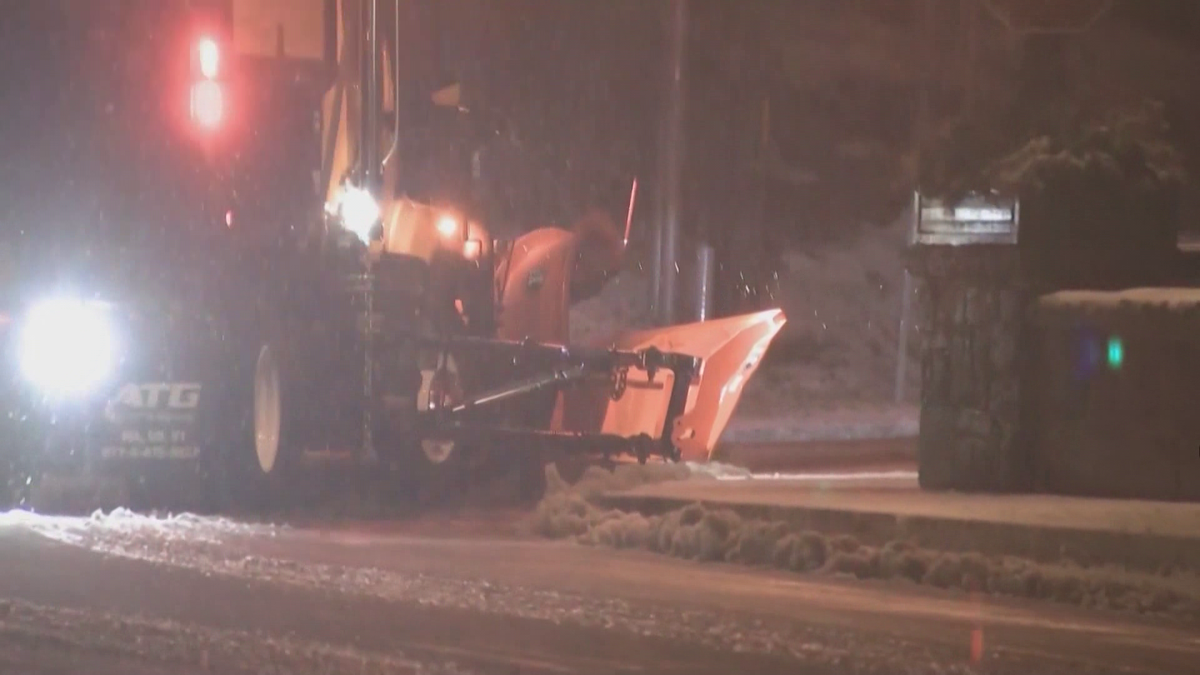 MassDOT crews work overnight to clear roads during snowstorm