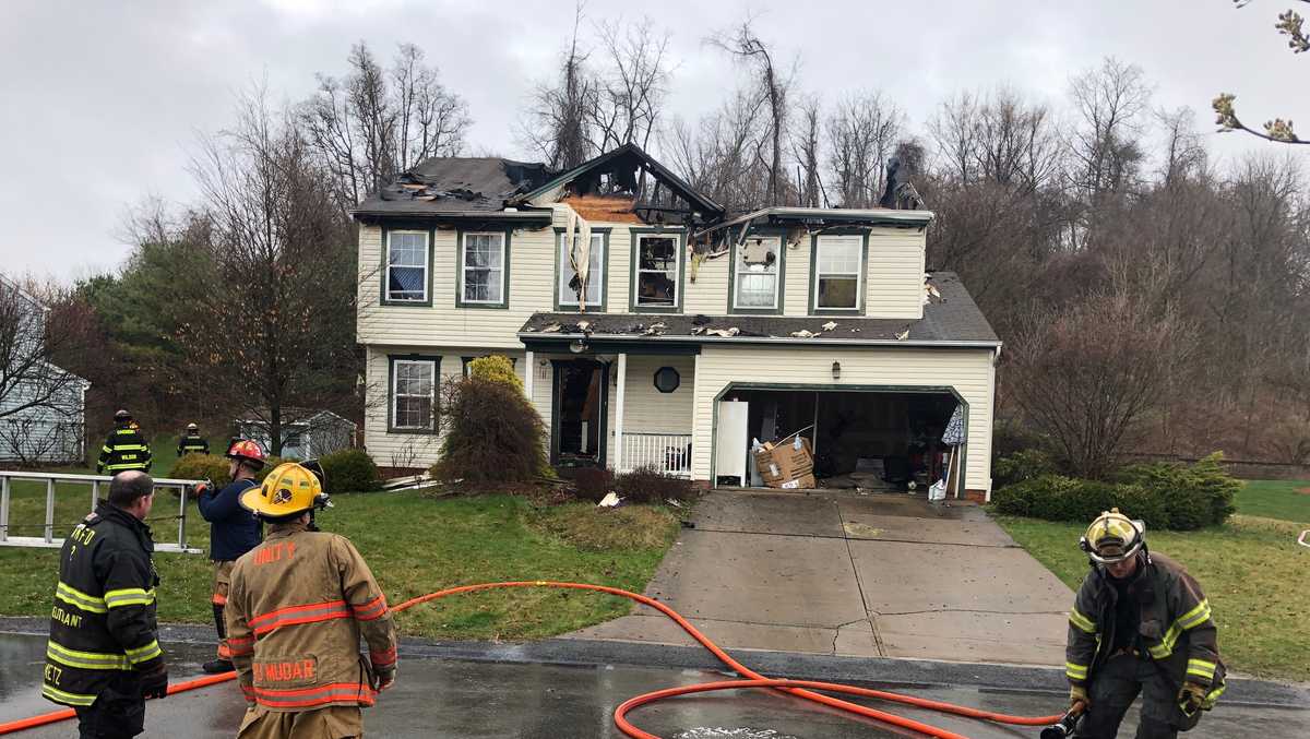 Fire damages home in Plum
