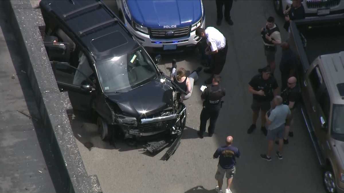 Boston Police Arrest Driver After Multi-Vehicle Chase, Officer Dragged