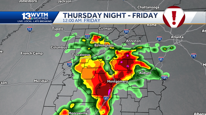 Alabama Severe Weather Outlook Forecast