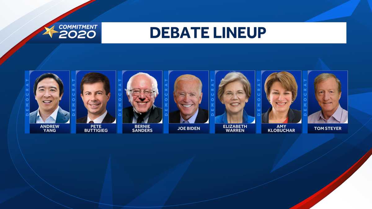 February Democratic Debate Lineup Candidates Who Will Take Stage 