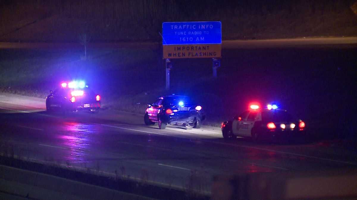Police squad car involved in crash on I-43 in Milwaukee