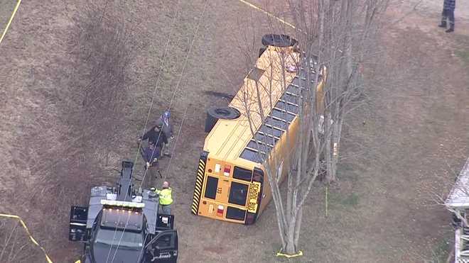 Polk County: Several injuries reported after school bus crash