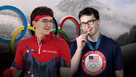 Aidan Oldenburg and Stephen Nedoroscik