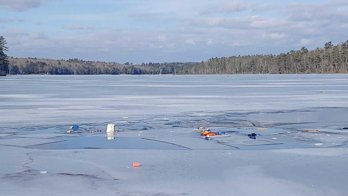 Maine sheriff's sergeant jumps into icy pond to save man from drowning