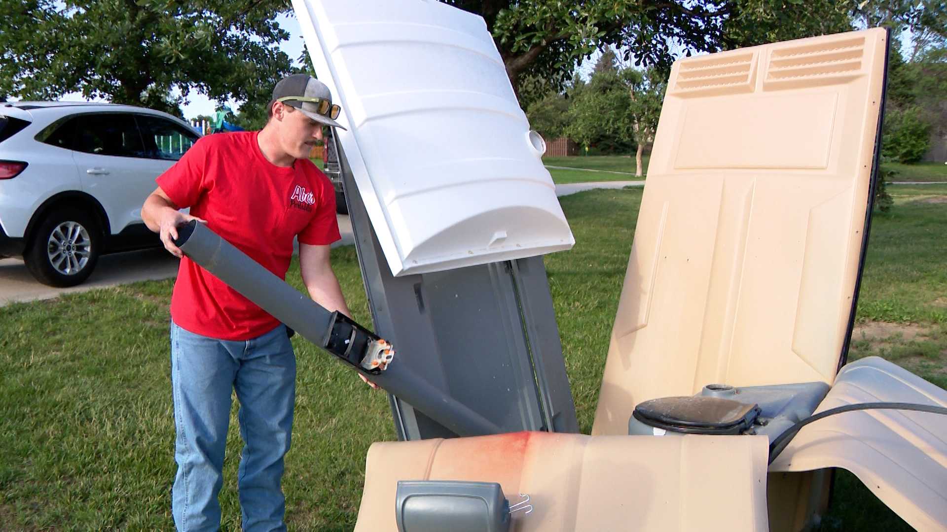'Mindless vandalism': Portable restrooms in Omaha blown up by fireworks - Vimarsana News