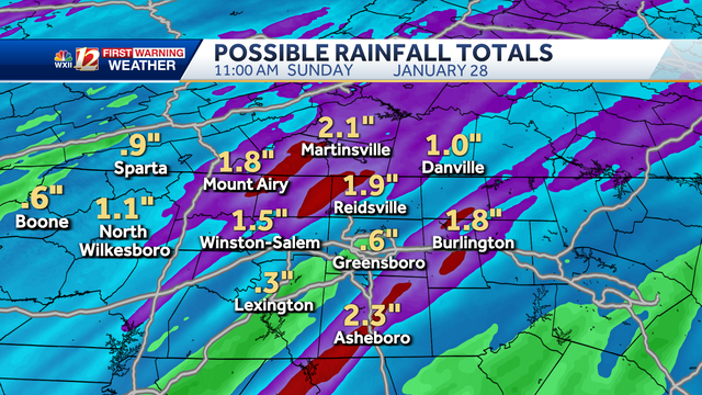 Cooler 50s, heavy rain, flooding risk Saturday in North Carolina - Vimarsana News