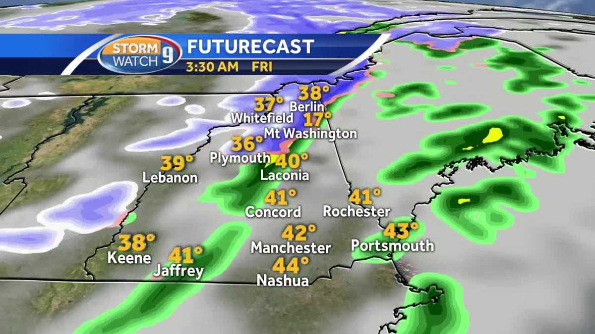 Bitter cold air mass to take hold after snow squalls, showers in NH
