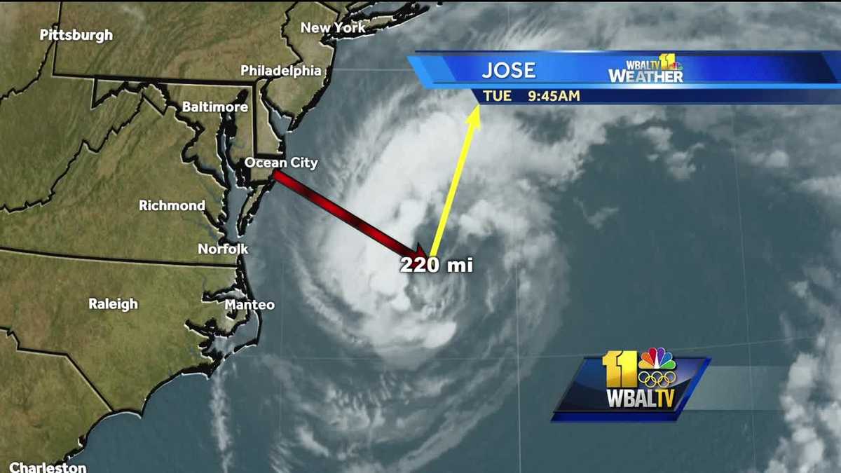 Jose Weakens To Tropical Storm High Surf In Ocean City