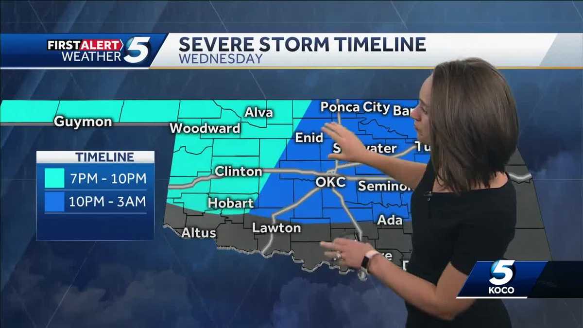 TIMELINE: Severe storms possible again Wednesday night