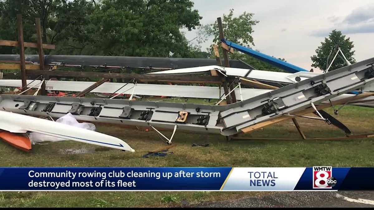 Local rowing club's fleet of boats destroyed after storm