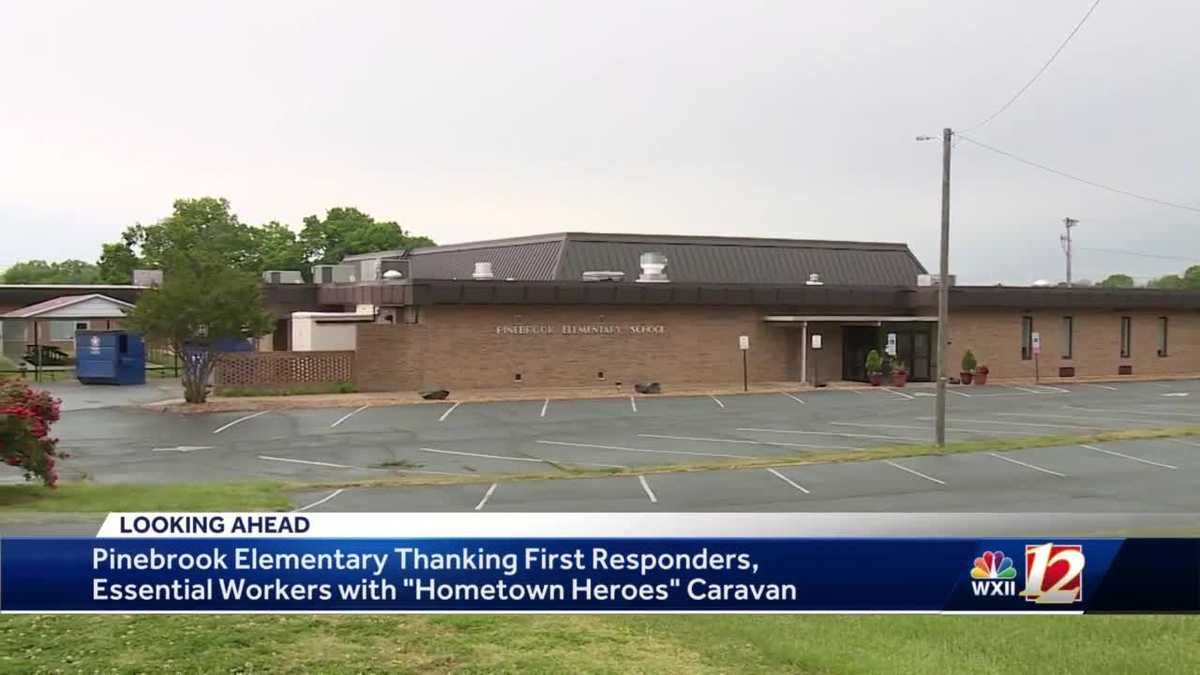 Davie County elementary school hosts 'Hometown Heroes' caravan