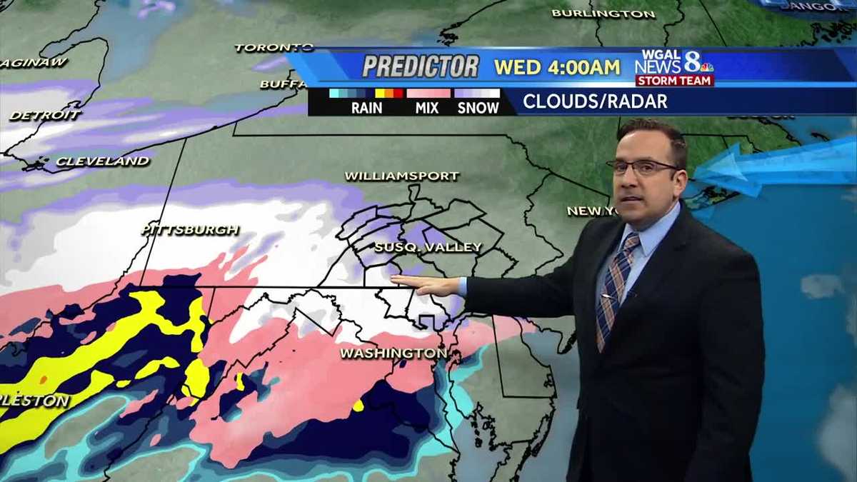 Widespread Morning Snow to Wintry Mix then Rain for Wednesday