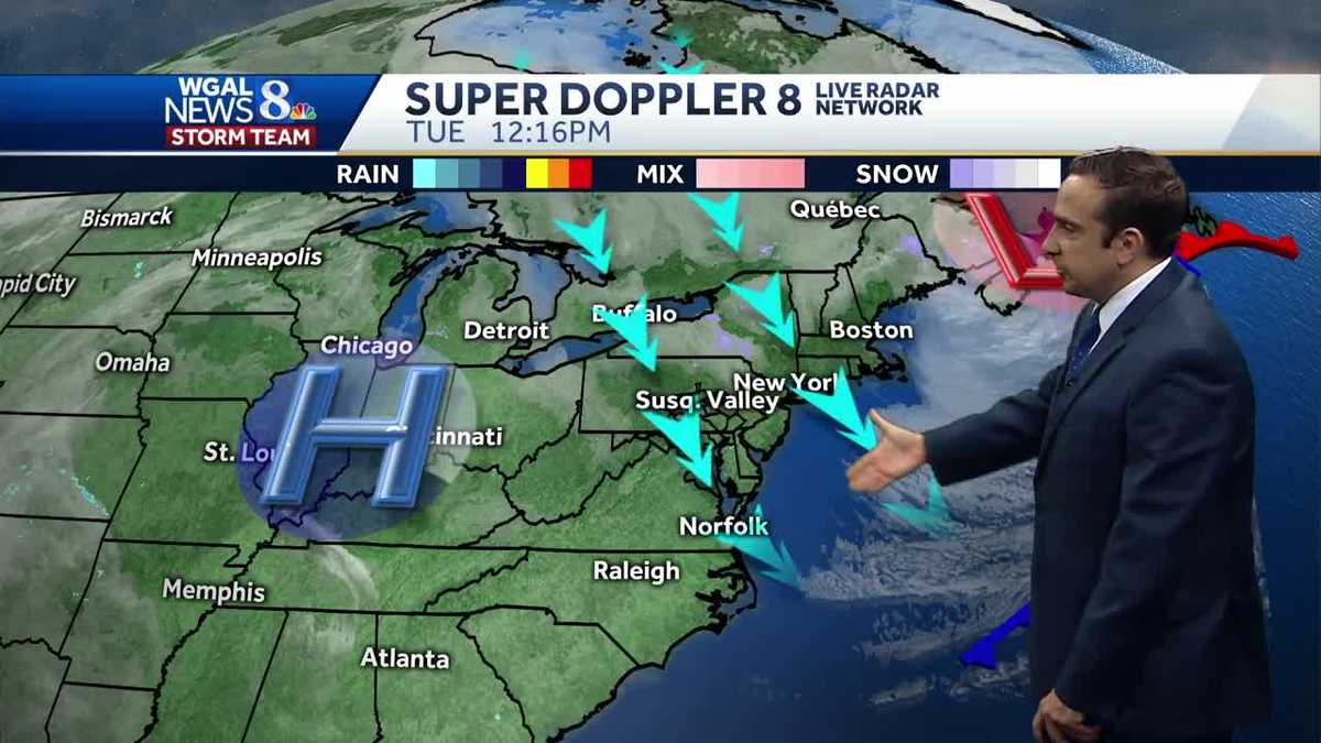 Sunny & Seasonable Today & Wednesday; Showers Return Late Thursday