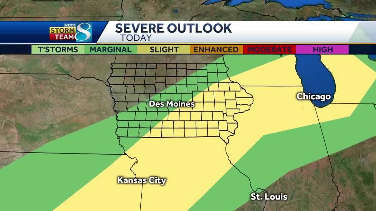 Iowa Primed For Potential Severe Storms Friday