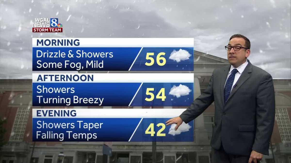Mild & Rainy Start To Tuesday; Light Snow Early Wednesday Morning