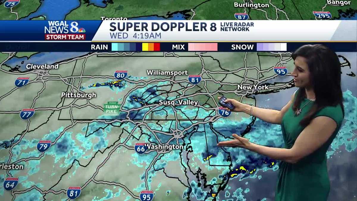 Periods of rain today, soggy through Friday
