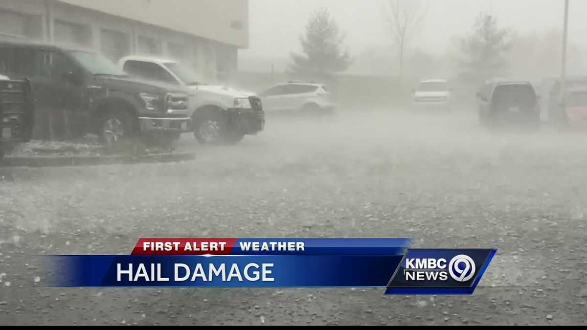 Hail storm leaves trail of damage in Liberty