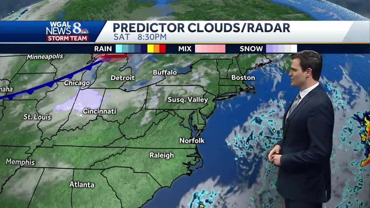 Cold Overnight; Rain or Snow Showers Possible Sunday