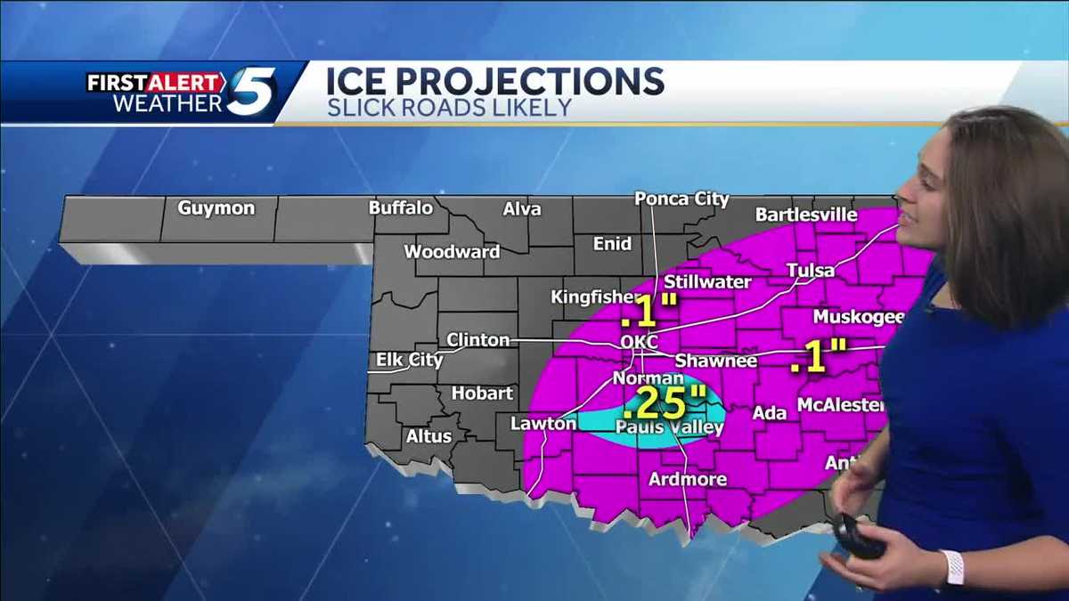 Winter Weather Timeline Freezing rain, snow expected Tuesday across