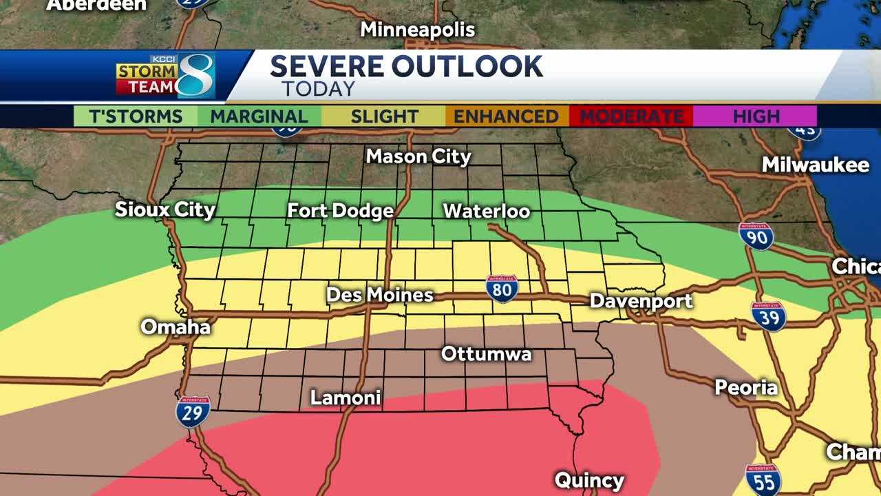 Much Of Iowa Part Of Severe Weather Outlook Tuesday