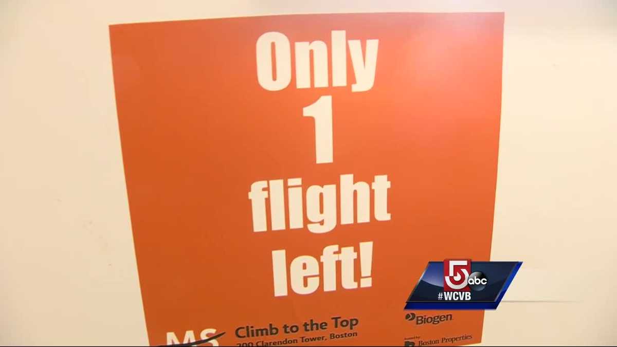 Hundreds participate in 'MS Climb to the Top' in Boston