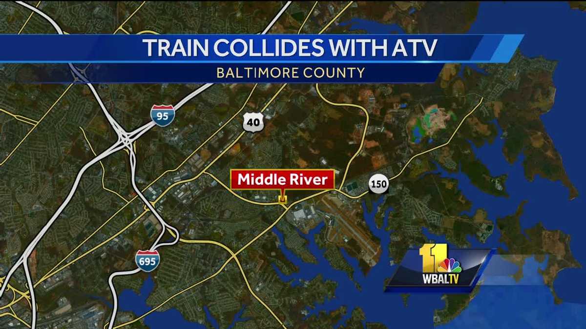 Person injured in train, ATV collision