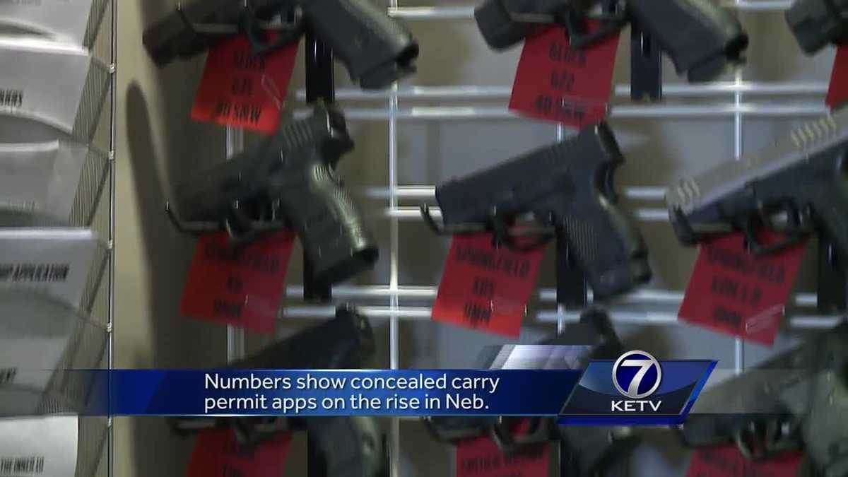 Number of gun permit applications on rise in Nebraska