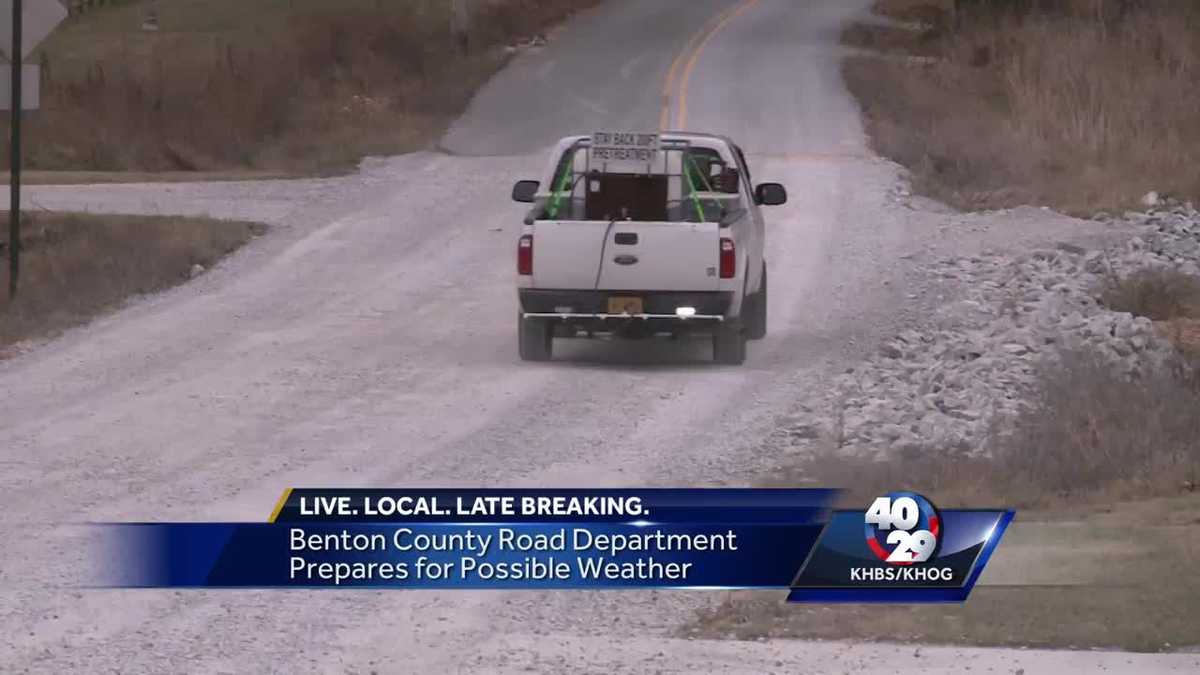 Benton County prepares roads ahead of possible wintry weather.