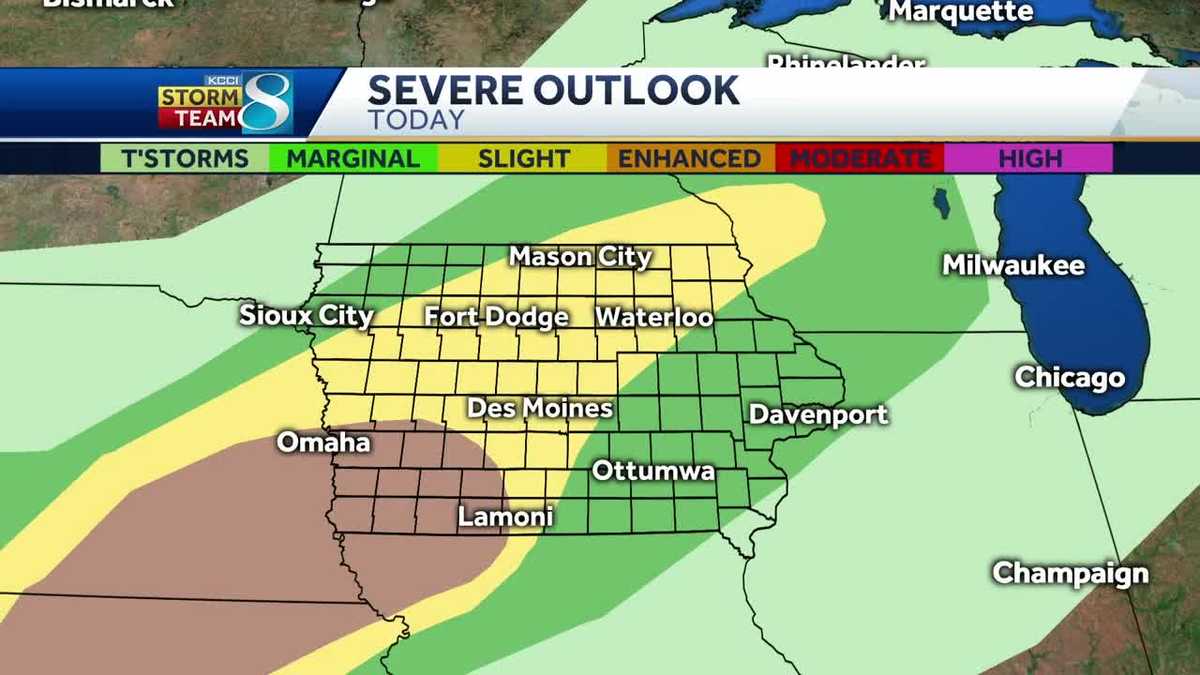 Showers Early, Then Severe Storms Fire Late