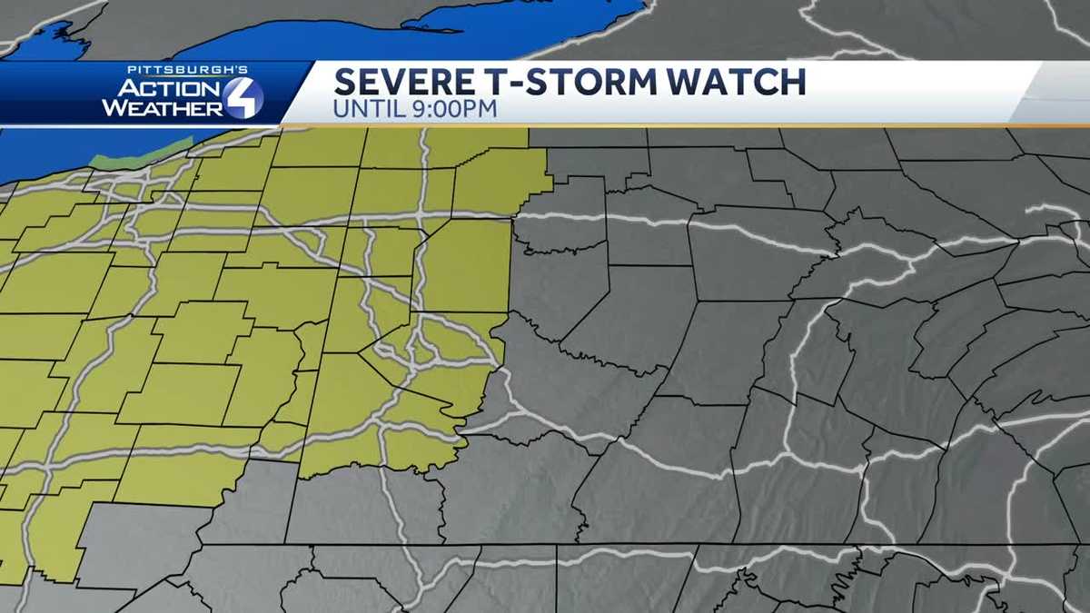 Severe Thunderstorm Watch In Effect For Parts Of Western Pennsylvania