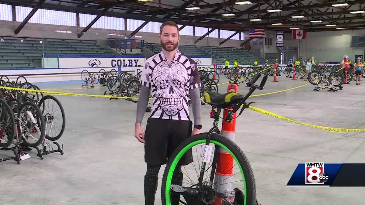 Unicyclist completes 180mile Trek Across Maine