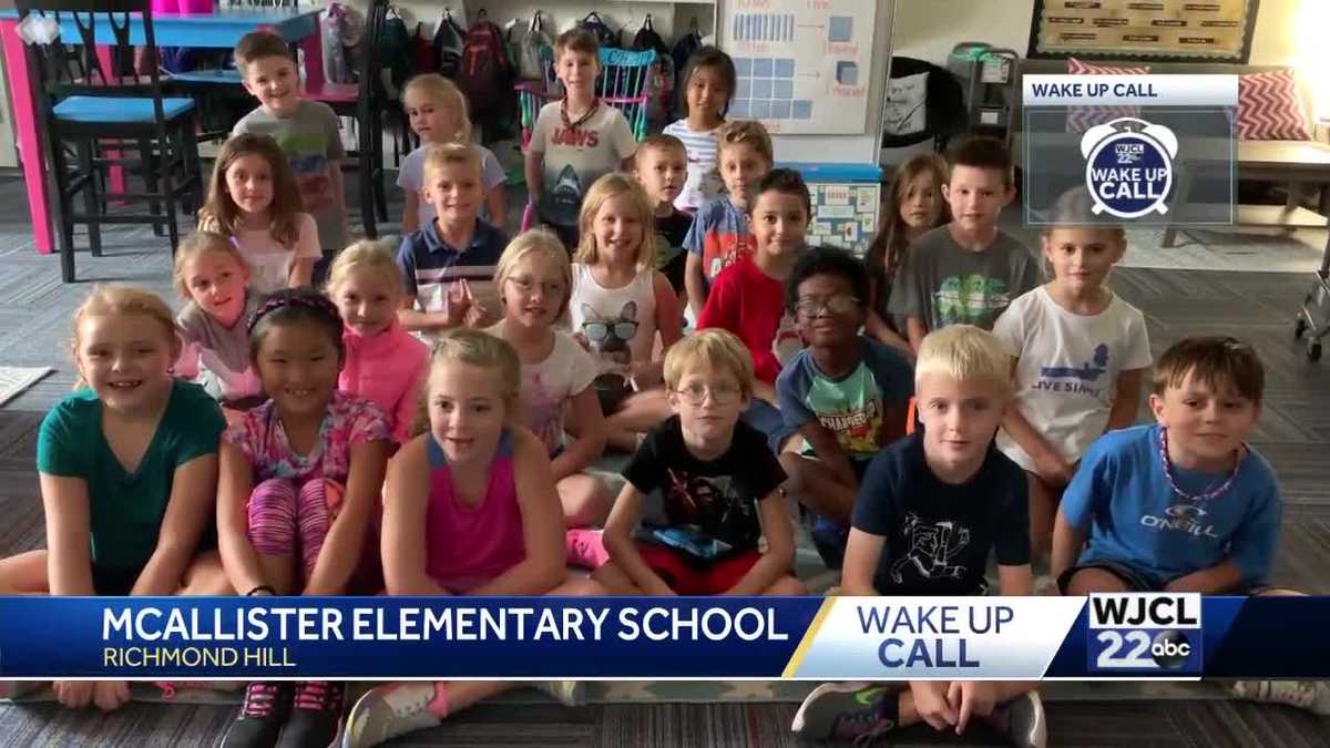 McAllister Elementary 2nd Graders gave WJCL viewers an