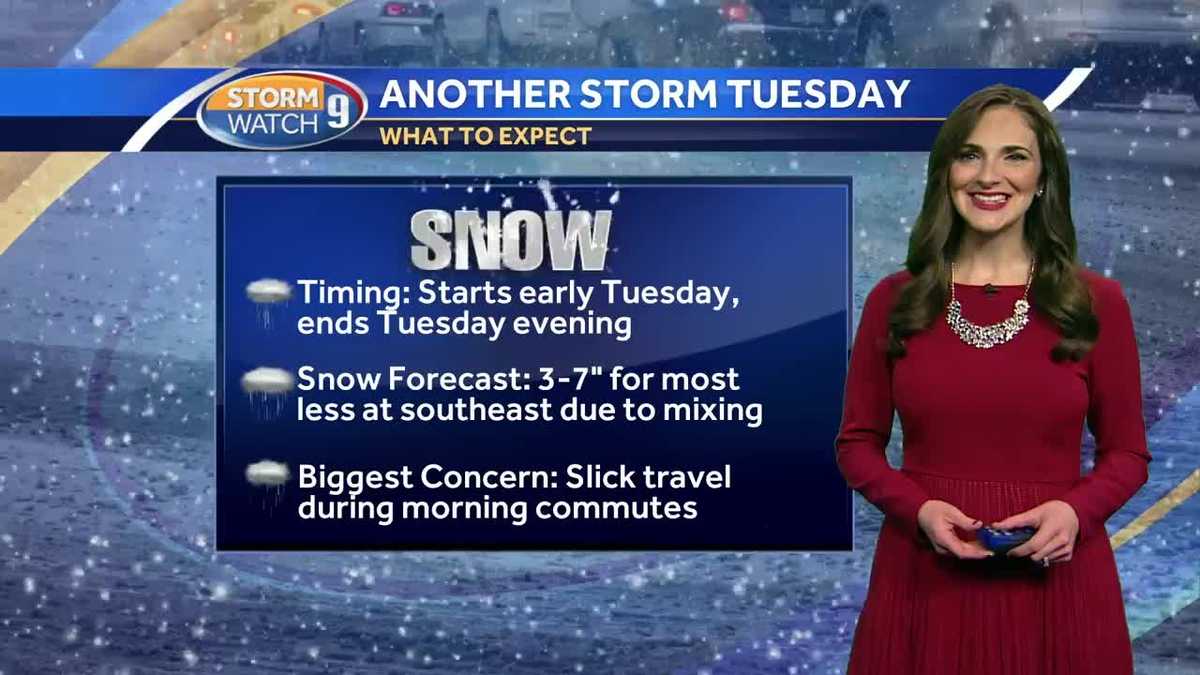 Watch: Quiet Monday Then Another Snow Storm Tuesday