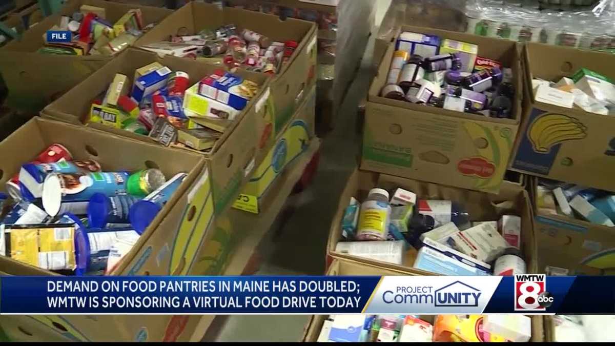 Maine food pantries struggle to meet demand as coronavirus spreads