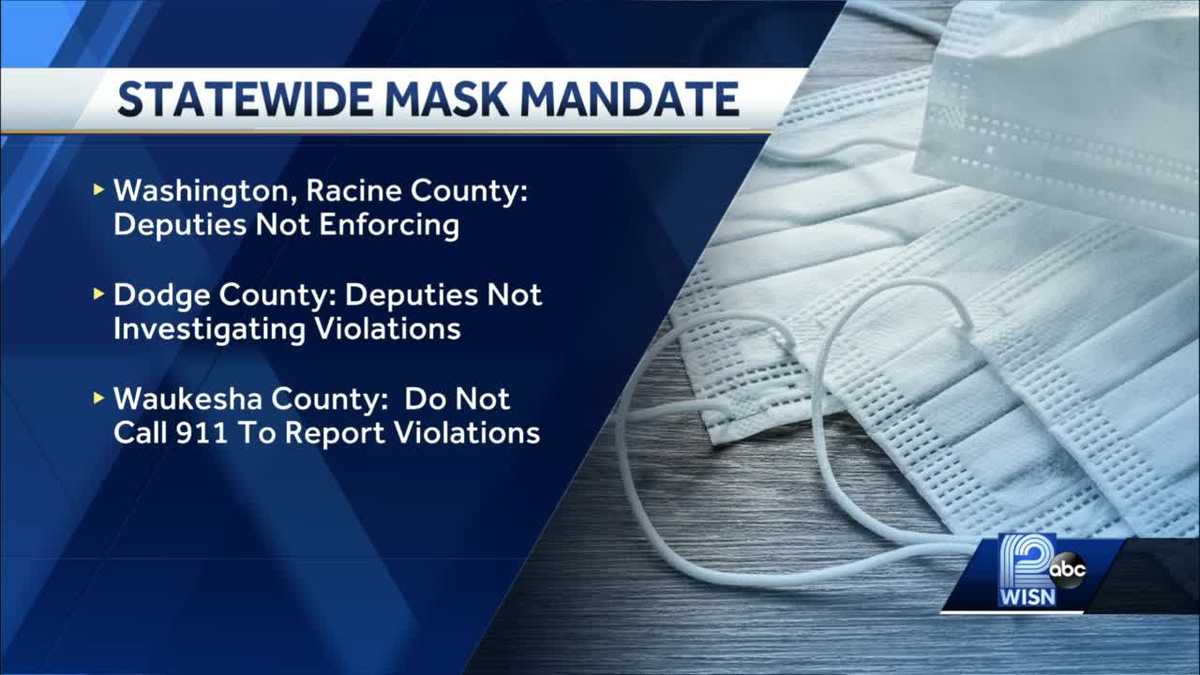 Some law enforcement agencies say they won't enforce mask mandate