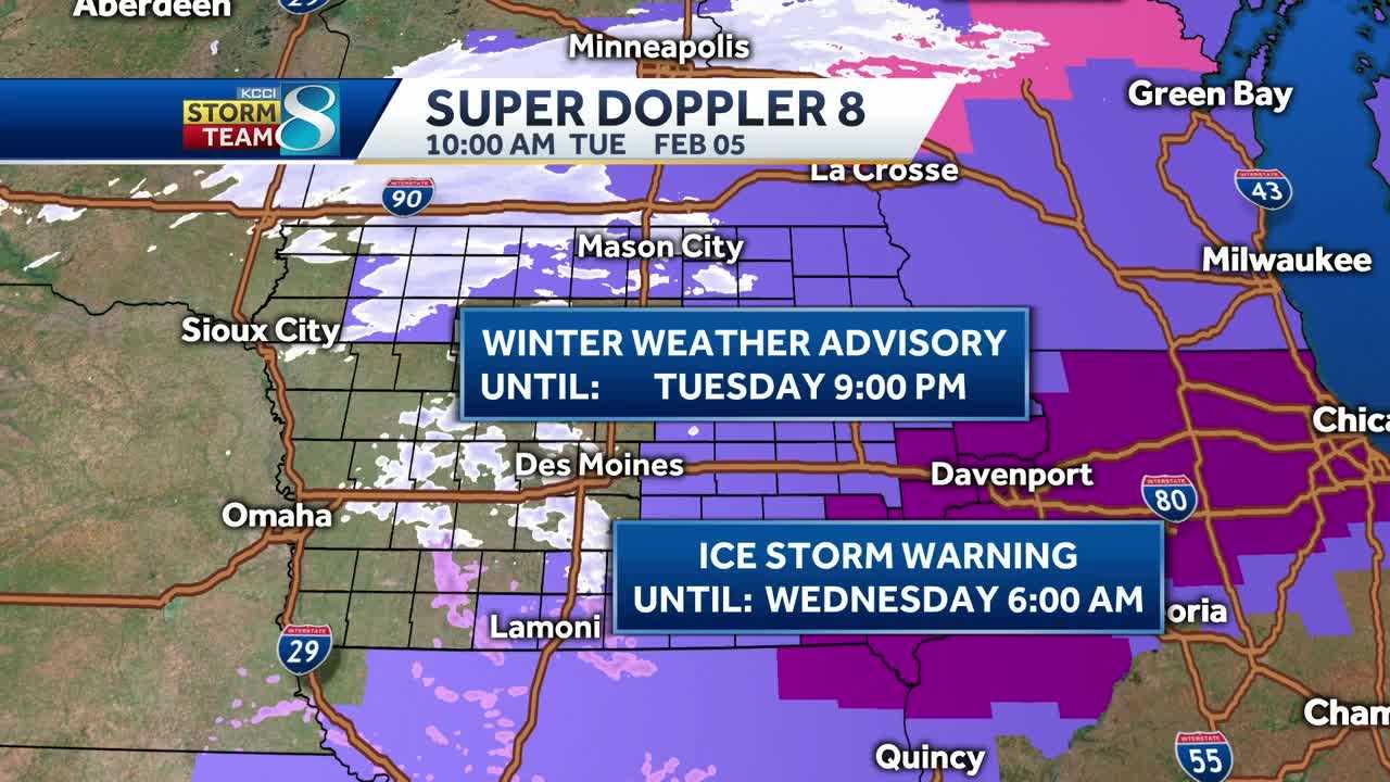 Wintry Mix Brings Freezing Rain, More Snow Ahead