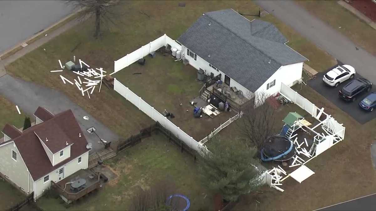 PHOTOS: Damage from tornado warning in central Maryland