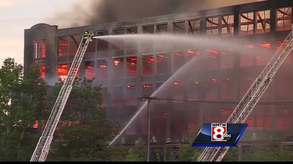Firefighters at Sanford mill fire all night, amid fears building might