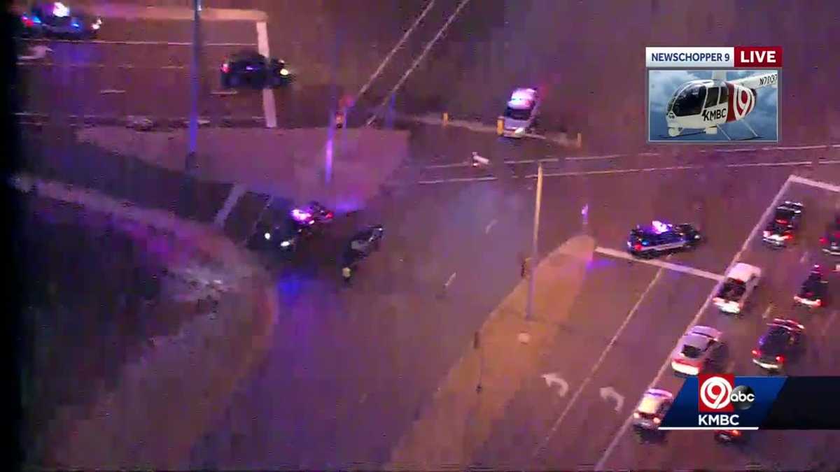 Pedestrian walking dog struck by car in Overland Park