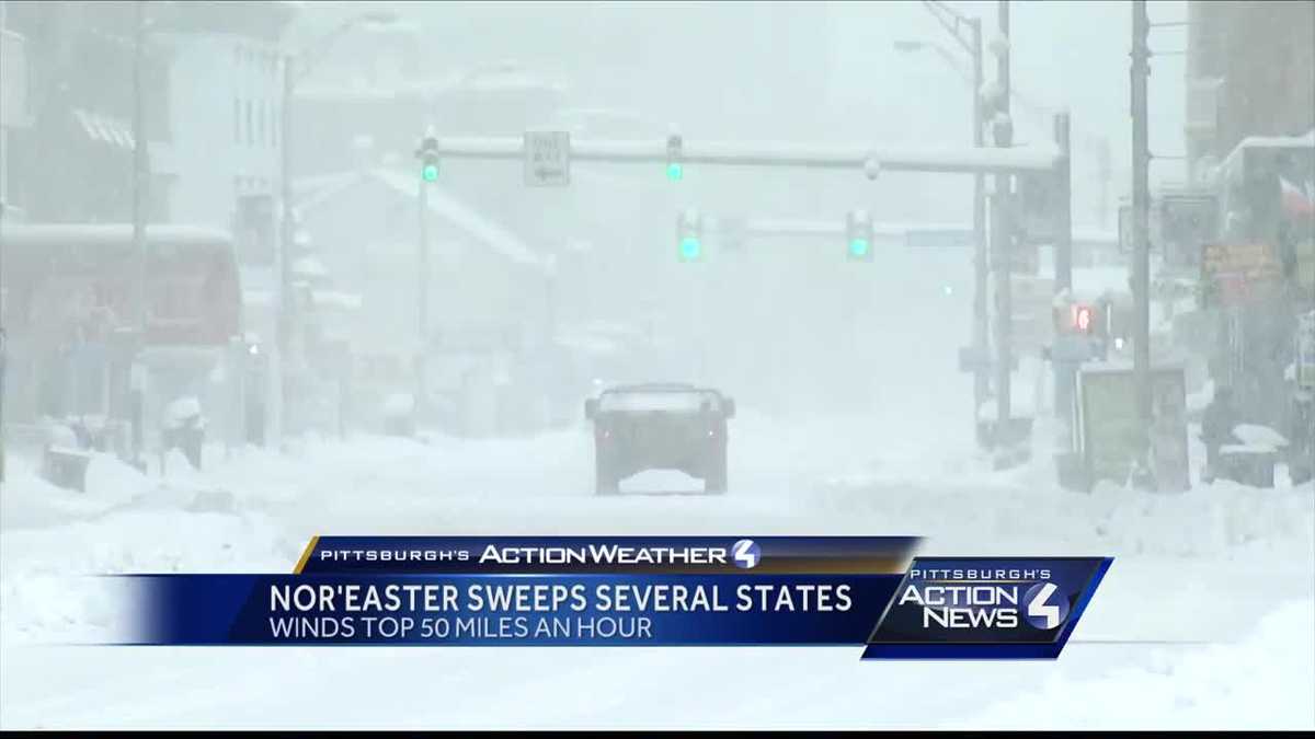 Snowfall totals surpass 20 inches in parts of Pennsylvania