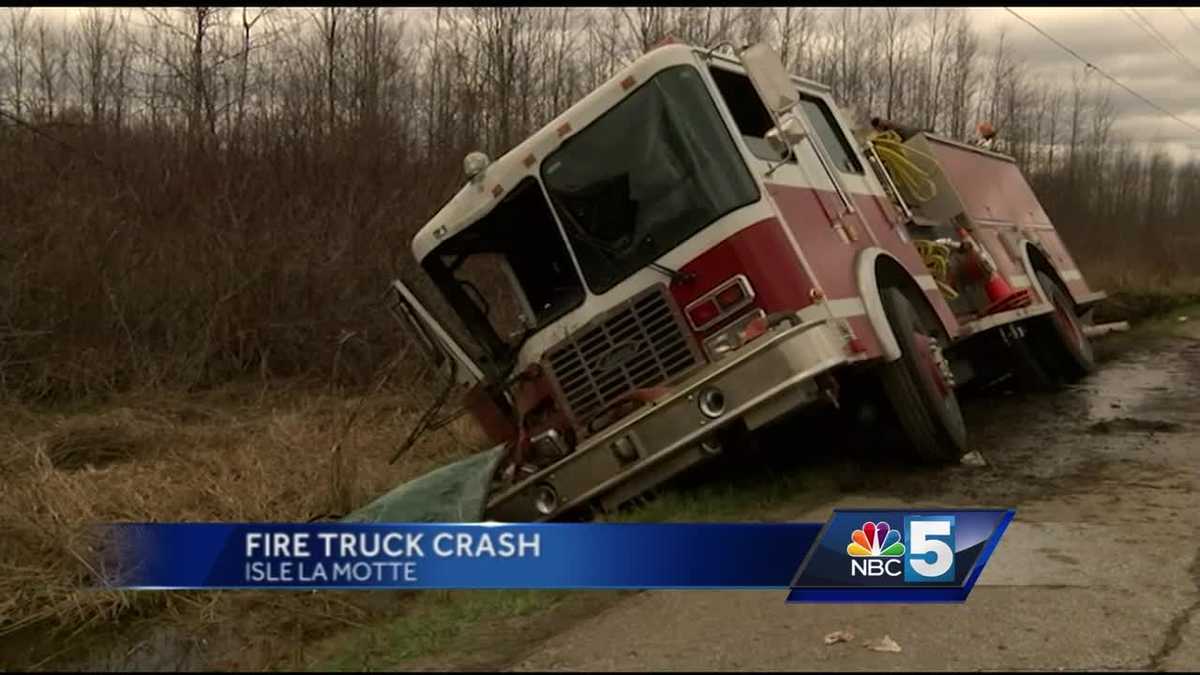 2 Alburgh firefighters injured after truck crashes en route to fire