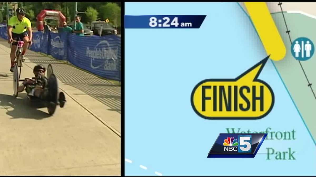 How to track a runner across the Vermont City Marathon course