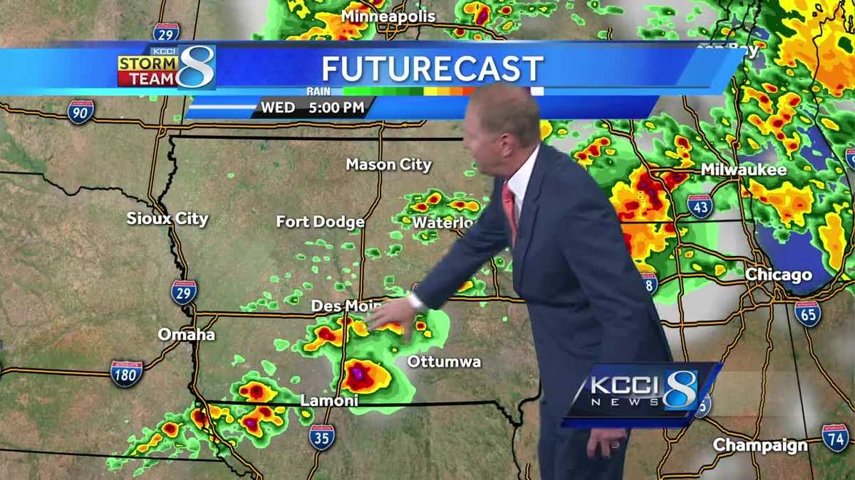 Afternoon storms could bring hail, damaging winds