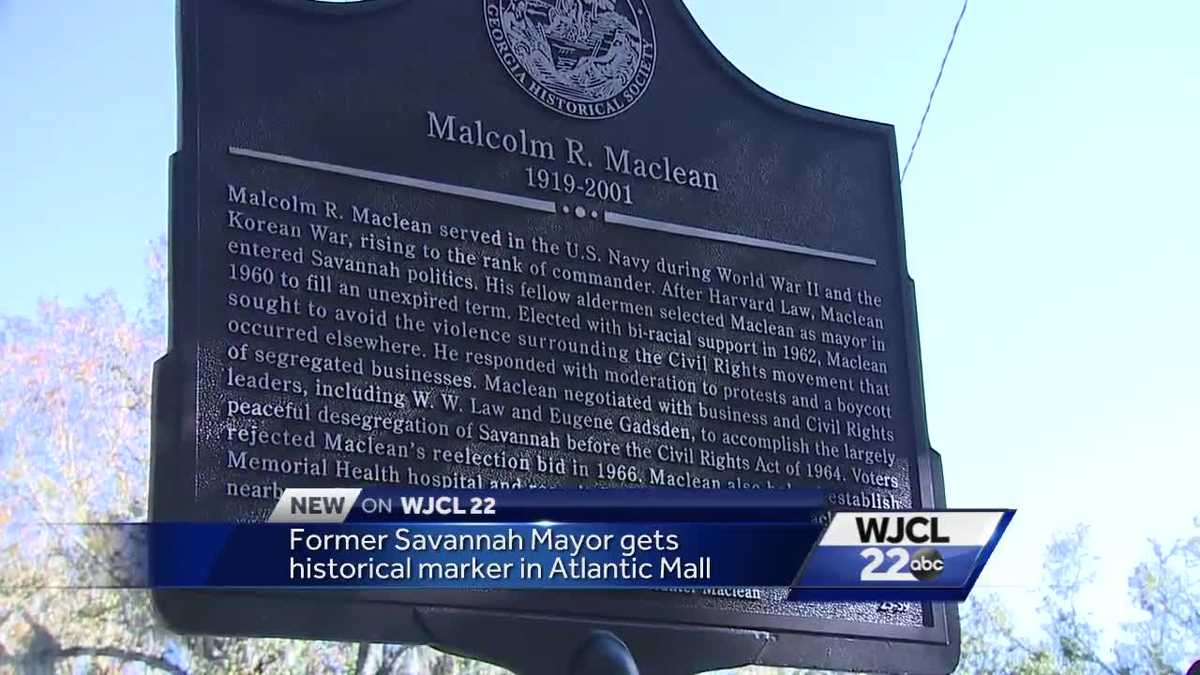 Former Savannah Mayor receives historical marker